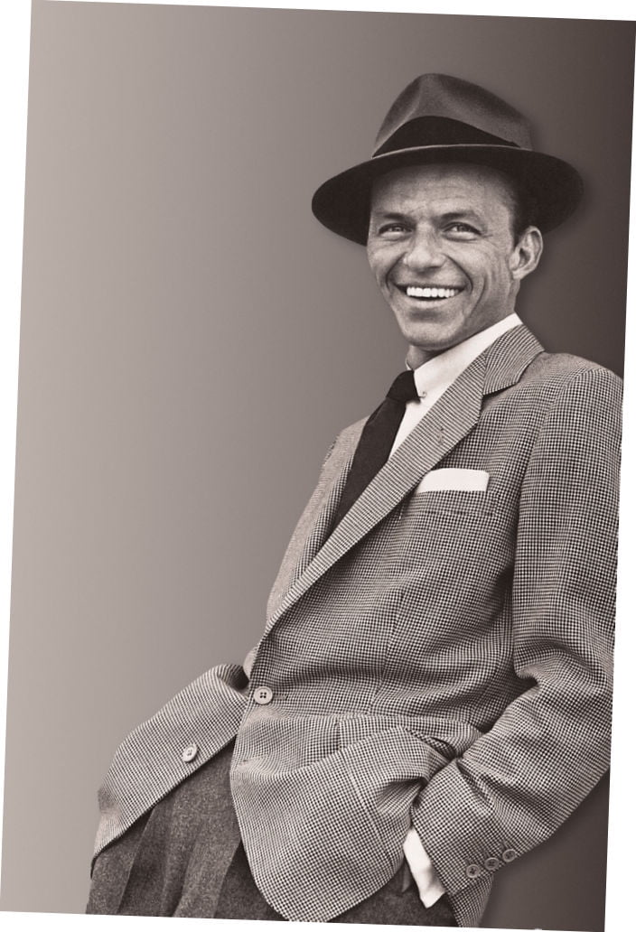 Frank Sinatra Poster Suit Fedora 24In x36In Art Poster 24x36 MultiColor Square Adults Best