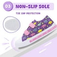 thumbnail image 4 of FUNCOO PLUS Toddler Kids Light Up Sneakers Girls Canvas Shoes, Purple Dinosaur, Size 11, 4 of 5