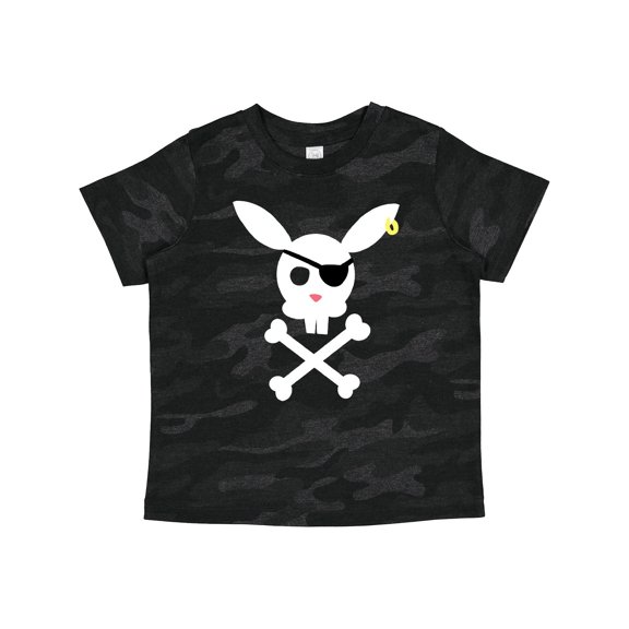 Inktastic Cute Easter Pirate Bunny with Eyepatch and Earring Boys or Girls Toddler T-Shirt