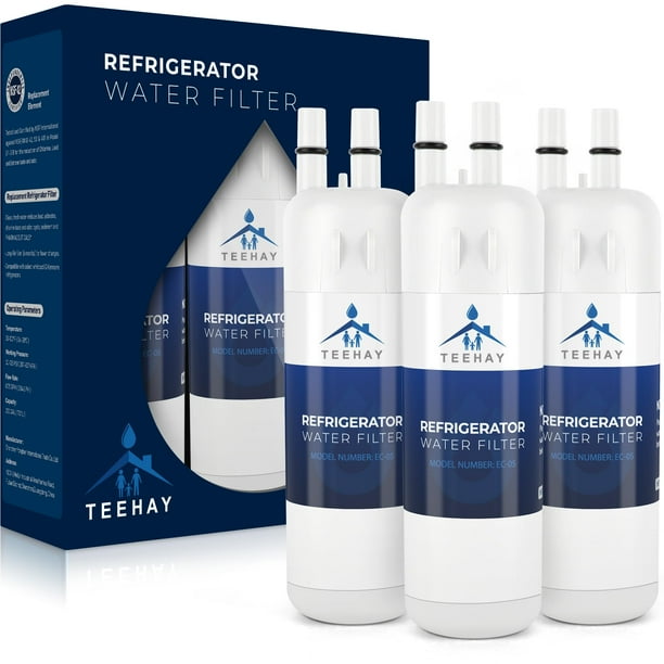 TEEHAY W10295370A Reemplazo de filtro de agua, compatible con EDR1RXD1, Filtro 1, WHR1RXD1, W10295370, KAD1RXD1, P8RFWB2L, P8WB2L, P4RFWB, P5WB2L (blanco, paquete de 3)