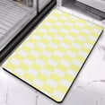 thumbnail image 5 of Checkered Bath Mat, Absorbent Bathroom Rugs Machine Washable Cute Small Indoor Doormat Non-Slip Bath Rugs for Shower Sink Tub, 20x32 in, 5 of 5