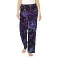 thumbnail image 1 of Fotbe Lilac Pantalones de Pijama para Mujer, Pantalones de Dormir, Pantalones Pj con Cordón y Bolsillos-3X-Large, 1 of 6