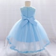 thumbnail image 5 of Godom Little Girls Dress Spring Summer Cotton Sleeveless Sundress Long Dress, 5 of 6