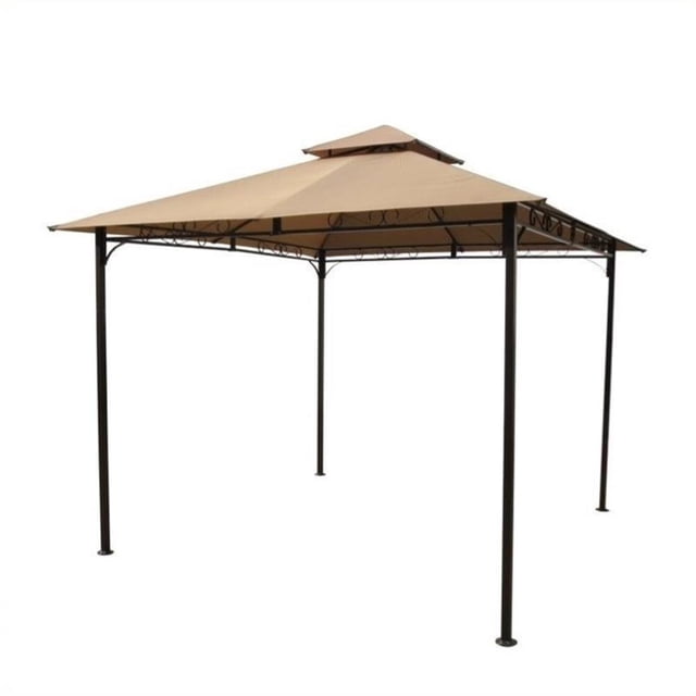 Pemberly Row Pavillon Contemporain d'Extérieur avec Auvent, Fini Kaki