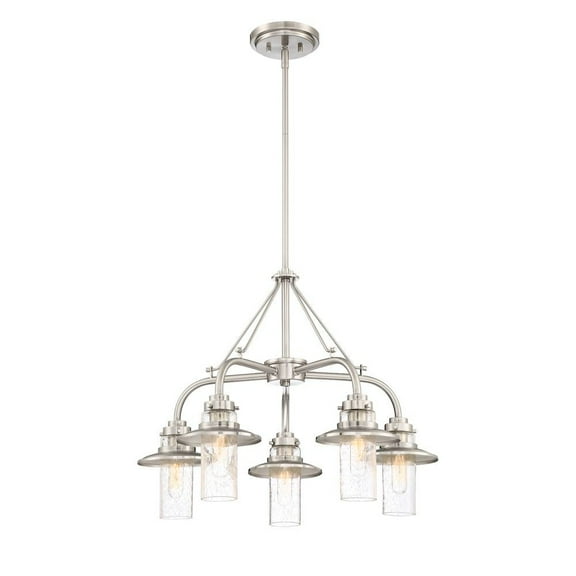 Designers Fountain Dover Satin Platinum 5 Light Chandelier, 91585-SP