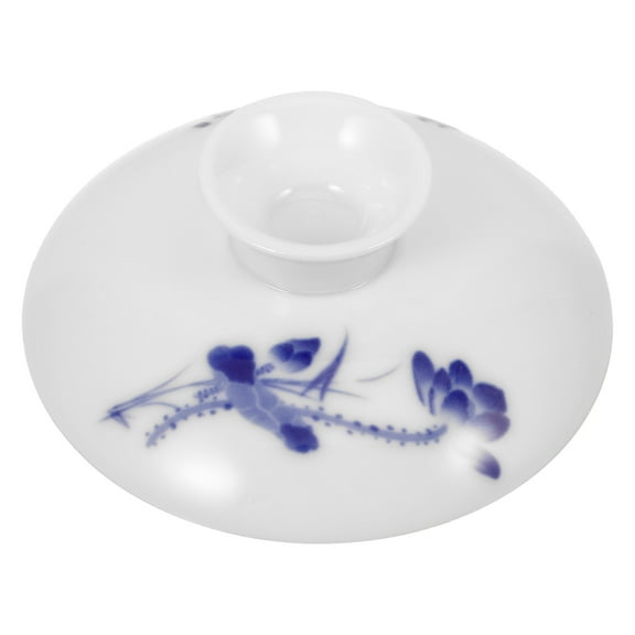SEWCHICS Ceramic Lid For Tea Cup Maintain Brewing 1Set 3.2In