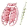 thumbnail image 2 of 29 ruedas Fascia muscular relajante relajante rodillo de masaje para el golf para las piernas del brazo del codo rosa, 2 of 8