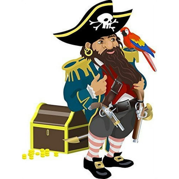 Pirate Edible Cake Image Topper 1/4 Sheet