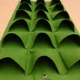 thumbnail image 5 of Bolsa de cultivo de fieltro para colgar en la pared, vertical, con 12 bolsillos, para jardín y exterior (verde, 1 mx50 cm, fondo plano, 18 bolsas), 5 of 5