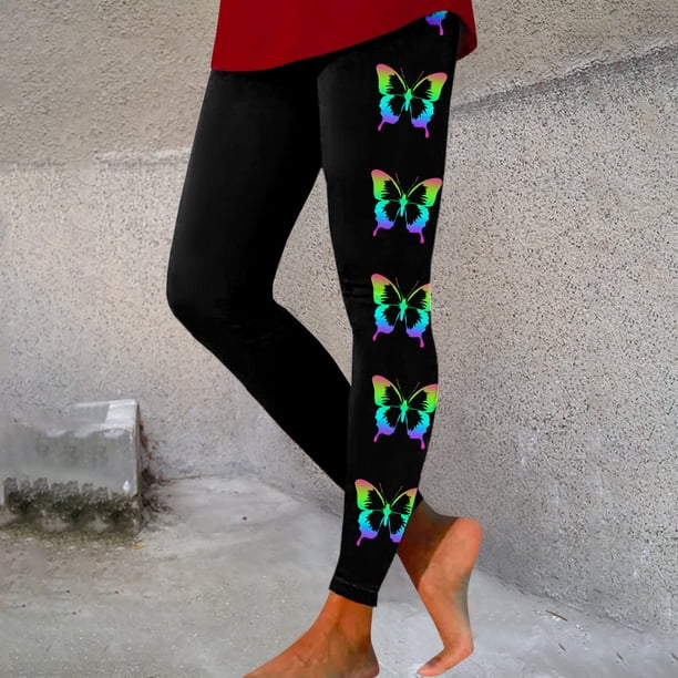 WILLBEST Leggings de Yoga Estampados Para Mujer, Mallas de Cintura Alta Para Entrenamiento, Pantalones Deportivos Elásticos Cómodos Con Ajuste de Control Mediana