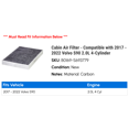 thumbnail image 2 of Cabin Air Filter - Compatible with 2017 - 2022 Volvo S90 2.0L 4-Cylinder 2018 2019 2020 2021, 2 of 2