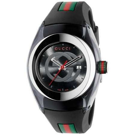 Gucci Unisex Sync Rubber Black 46mm Watch YA137101