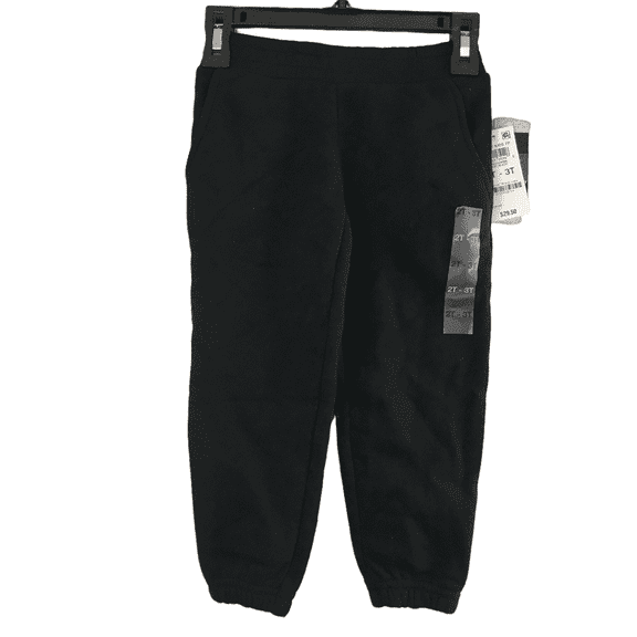 Ideology Big Kids Unisex Deep Black Family Fleece Activewear Joggers Size 2T-3T