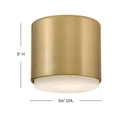 thumbnail image 3 of 30070LCB Hinkley Lighting Cedric - 7W 1 LED Extra Small Flush Mount-5 Inch Tall and 5.25 Inch Wide-Lacquered Brass Finish, 3 of 7