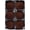Brown, variant on Velvet Christmas Ball Ornaments, Flocked Hanging Baubles, 3.15 Inch, 6 Pack(Blue)