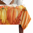 thumbnail image 4 of Orange Pumpkins Fall Table Cloth Waterproof Tablecloths, Thanksgiving Botanical Maple Leaves Falling Tablecloth Dining Table Cover for Kitchen Party Tabletop Outdoor, Rectangle Tablecloth 60x84 Inch, 4 of 9