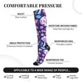 thumbnail image 3 of Lsque mushroom rainbow Skull cartoon Pattern Sport Compression Socks for Men & Women 15-20 mmHg Knee High Nurse Pregnant Running Medical and Travel Athletic, 3 of 6