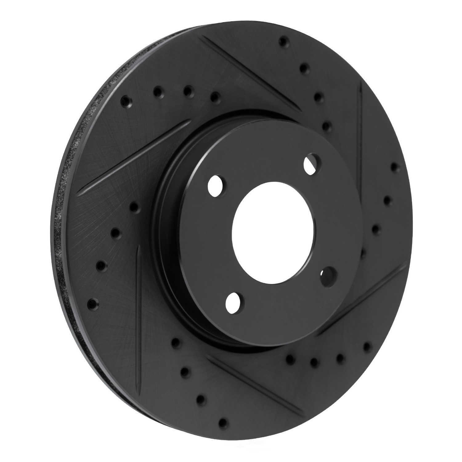 Dynamic Friction Company 633-67112R DFC Brake Rotor - Drilled And Slotted - Black