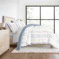thumbnail image 3 of 8PC Bedding Bundle - Patterned Duvet Cover Set White Comforter and Solid Sheet Set in Urban Vibe, 3 of 12