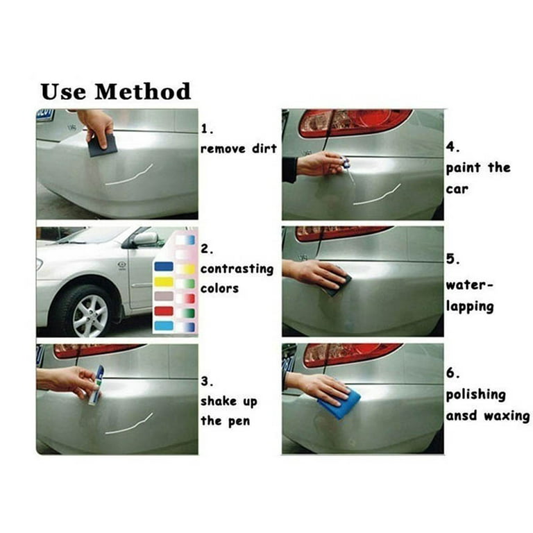 1* Car Paint Repair Pen Black Clear Scratch Remover Touch Up Pen
