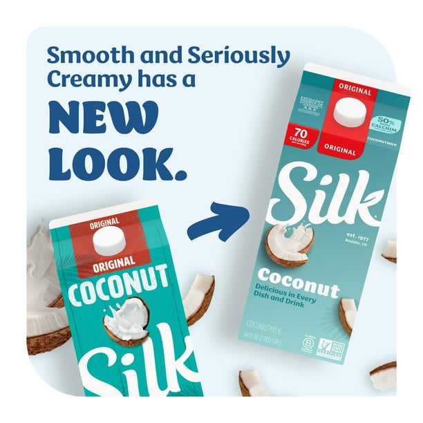 Silk Dairy Free, Gluten Free, Original Coconut Milk, 64 fl oz Half Gallon -  Walmart.com
