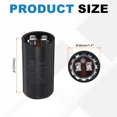 thumbnail image 2 of Uxcell CD60 Capacitor 88-108 UF/Mfd, 250 VAC CD60 Run Motor Start Capacitor for Electric Fan Motor Starting Well Pump, Black, 2 of 6