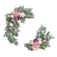 thumbnail image 2 of Artificial Flower Swag Set of 2 for Wedding Welcome Sign Floral Decoration, 2 of 10
