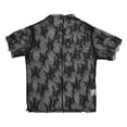 thumbnail image 4 of Women's Lace Short Sleeve Floral Embroidery Sheer Base T-shirt, Round Neck Blouse, Elegant and Stylish Transparent Layered Tee, Perfect for Layering, Lightweight and Comfortable for Casual Wear, 4 of 6