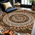 thumbnail image 4 of 5.3'x7.5' outdoor porch rug outdoor rug boho outdoor deck rug playstation rug soliving room rug, 4 of 10