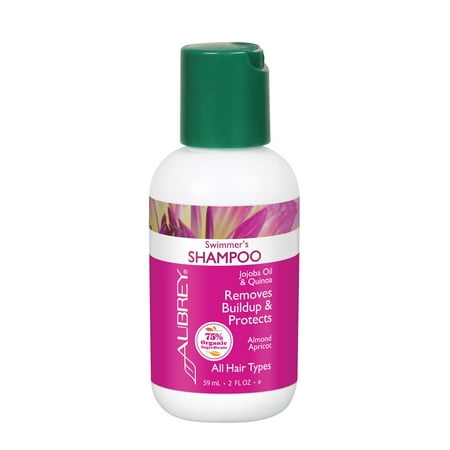 Aubrey Swimmer’s Shampoo | Removes Chlorine & Buildup, Protects | Jojoba Oil & Quinoa Protein | All Hair Types | 75% Organic Ingredients |