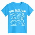thumbnail image 4 of TOWED22 Toddler Boys T-Shirt Short Sleeve Shirt Dinosaur Print Cotton Summer Tops Tees Shark Graphic 2-7T(Sky Blue,13-14 Y), 4 of 4