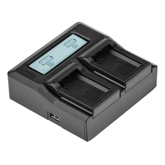 Green Extreme Dual Smart Charger with LCD Screen for Sony NP-FW50