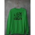 thumbnail image 3 of Witches Be Crazy. Sweatshirt Women -Image by Shutterstock, Female 4X-Large, 3 of 4