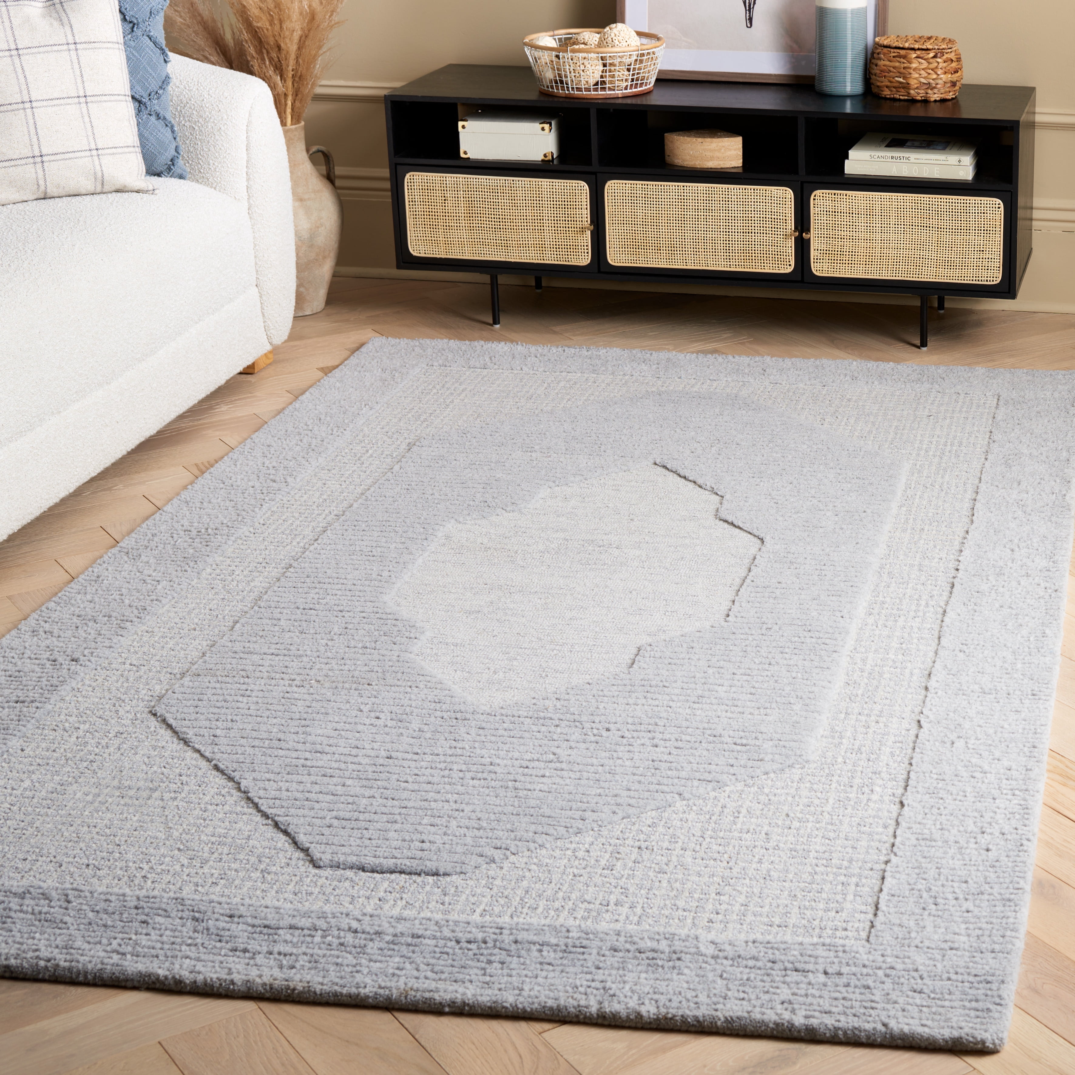 SAFAVIEH Renewal Ramona Medallion Area Rug, Gray, 5' x 8'