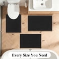 thumbnail image 7 of Enyhom Bathroom Rugs Sets of 3, Absorbent Bath Mat Non Slip Washable Bath Floor Rugs, Black, 7 of 7