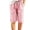 Pink, variant on Ahabrexf Kids Summer Five Quarter Pants Elastic Waistband Drawstring Side Pockets for Boys Girls Soft Breathable Polyester Casual Sport