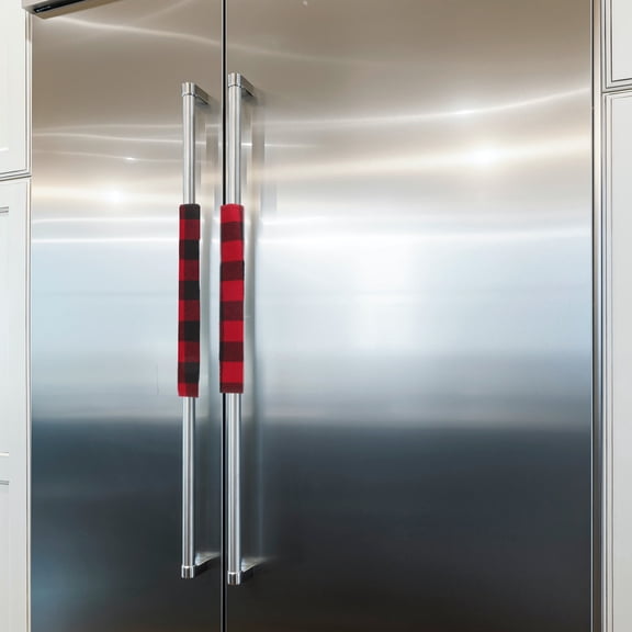 BESTYASH Appliance Handle Covers 1 Set Refrigerator Door Protector and Washable Design for Kitchen Appliances