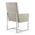 thumbnail image 4 of Manhattan Comfort Element 18.9" Velvet Dining Armchair in Off White, 4 of 5