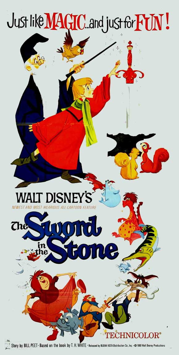 The Sword in the Stone - movie POSTER (Style A) (20' x 40') (1964 ...