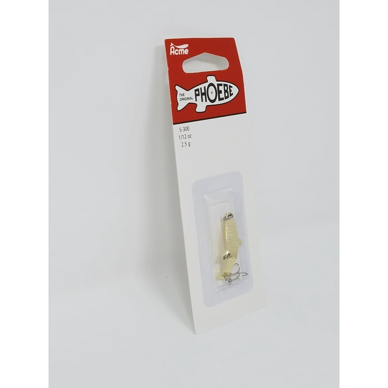 Acme Tackle Phoebe, Fishing Lure Spoon Gold 1/12 oz. 