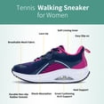 thumbnail image 2 of AOV Women's Arch Support Walking Shoes - Breathable Orthotic Sneakers for Plantar Fasciitis Pain Relief RoseBlueRed US Size 6, 2 of 5