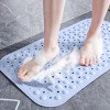 Alfombra de baño antideslizante de goma con superficie masajeadora y exfoliante | 35x70cm Alfombra moderna para ducha y bañera | Caqui, rosa, azul, verde, gris, blanco
