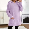 thumbnail image 5 of Meichang Womens Sherpa Fleece Hoodies Winter Soft Warm Fuzzy Pajama Pullovers Long Sleeve Loose Fit Casual Fluffy Hooded Sweatshirt with Pockets Loungewear, 5 of 9