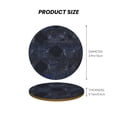 thumbnail image 3 of Multi-Shape Mdf Cork Coaster 4 Pieces Of Anti-Slip, Anti-Wear And Anti-Fouling 3.9in Easy To Clean And Stable Structure Argyle Plaid Darkslateblue_4 Round Shape, 3 of 7