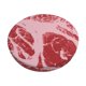 thumbnail image 1 of Balery Striped Meat Fundas de asiento para taburete de bar redondo de tela de terciopelo ajustables que protegen de arañazos y manchas para sillas de 14 a 17 pulgadas.-12 inch, 1 of 7