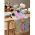 thumbnail image 6 of Golden Palm Tree Table Runner 72 Inches, Rainbow Beach Seaside Bed Runner Dresser Scarves Tabletop for Indoor Outdoor Parties/Ceremony/Banquet, 13" x 72", 6 of 8
