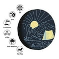 thumbnail image 6 of LNWH Retro Sunset Camping Adventure Pattern Waterproof Spare Tire Cover, Universal Spare Tire Wheel Covers 17 inch, 6 of 8