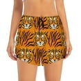 thumbnail image 2 of Goofa Tiger Printed Women 2 in 1 Running Shorts,Quick Dry Athletic Workout Shorts,High Waisted Athletic Shorts with Liner Pockets-Medium, 2 of 9
