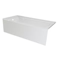 thumbnail image 1 of 66 x 32 in. Acrylic Bath Tub with Smooth Integral Skirt Left Hand Drain, White, 1 of 1