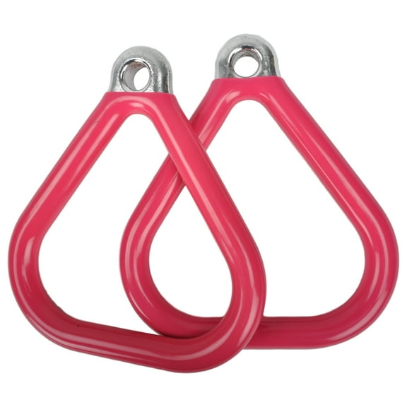 Commercial Coated Triangle Trapeze Rings (Pink)